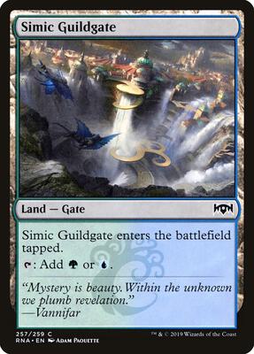 Simic Guildgate (257) card from Ravnica Allegiance