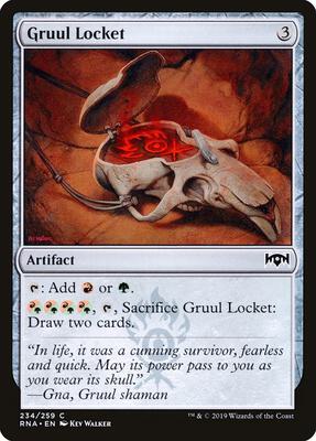 Gruul Locket card from Ravnica Allegiance