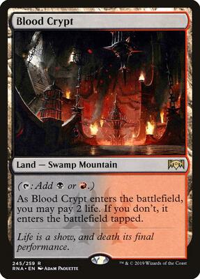 Blood Crypt card from Ravnica Allegiance