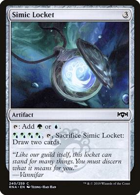 Simic Locket card from Ravnica Allegiance