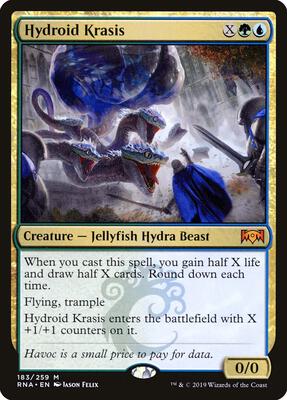 Hydroid Krasis card from Ravnica Allegiance