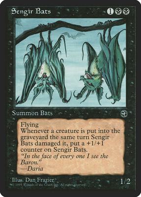 Sengir Bats [Version 2] card from Homelands