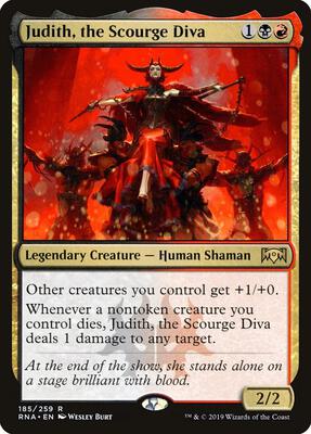 Judith, the Scourge Diva card from Ravnica Allegiance