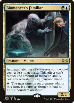 Biomancer's Familiar card from Ravnica Allegiance