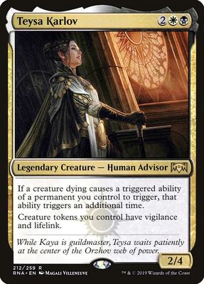 Teysa Karlov card from Ravnica Allegiance