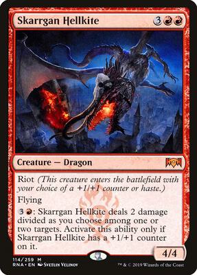 Skarrgan Hellkite card from Ravnica Allegiance