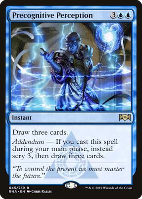 Precognitive Perception card from Ravnica Allegiance