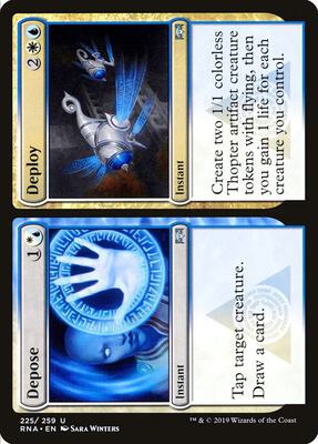 Depose // Deploy card from Ravnica Allegiance