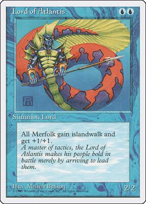 Lord of Atlantis card from Fourth Edition