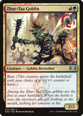 Zhur-Taa Goblin card from Ravnica Allegiance