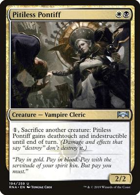 Pitiless Pontiff card from Ravnica Allegiance