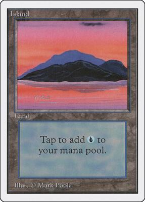 Island (C) card from Unlimited Edition