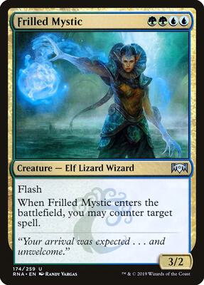 Frilled Mystic card from Ravnica Allegiance