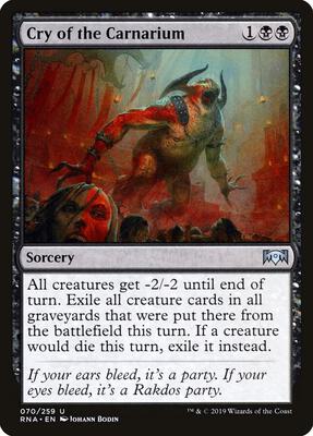 Cry of the Carnarium card from Ravnica Allegiance