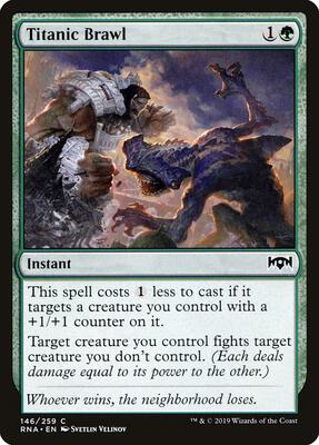 Titanic Brawl card from Ravnica Allegiance