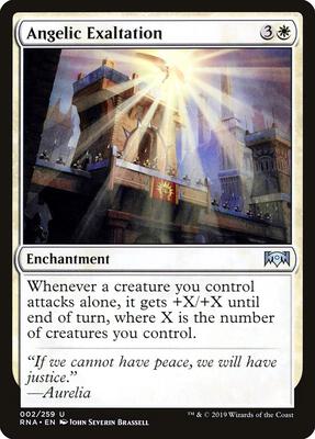 Angelic Exaltation card from Ravnica Allegiance