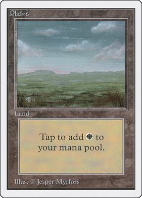 Plains (C) card from Unlimited Edition