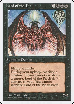 Lord of the Pit card from Fourth Edition