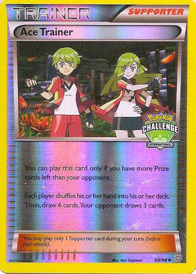 Ace Trainer - 69/98 (International Challenge) card from League & Championship Cards