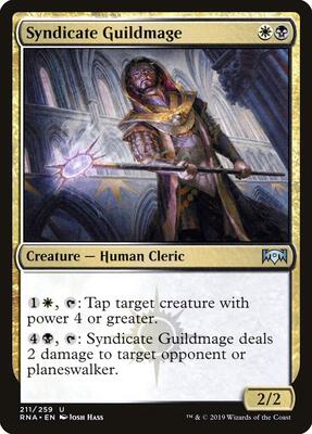 Syndicate Guildmage card from Ravnica Allegiance