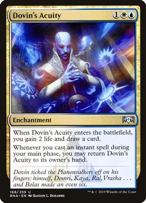 Dovin's Acuity card from Ravnica Allegiance