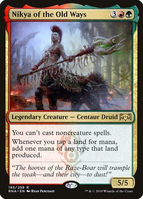 Nikya of the Old Ways card from Ravnica Allegiance
