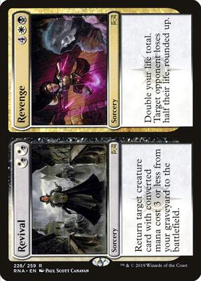 Revival // Revenge card from Ravnica Allegiance