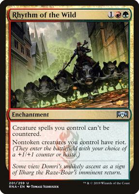 Rhythm of the Wild card from Ravnica Allegiance