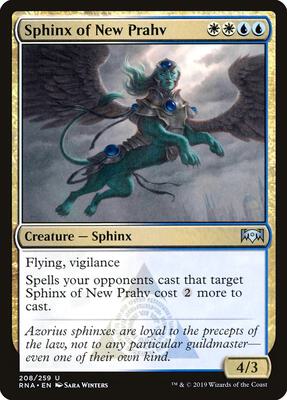 Sphinx of New Prahv card from Ravnica Allegiance