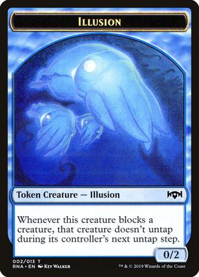 Illusion Token card from Ravnica Allegiance