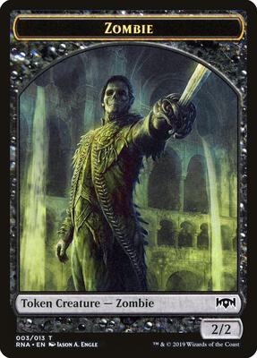 Zombie Token card from Ravnica Allegiance