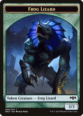 Frog Lizard Token card from Ravnica Allegiance