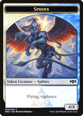 Sphinx Token card from Ravnica Allegiance