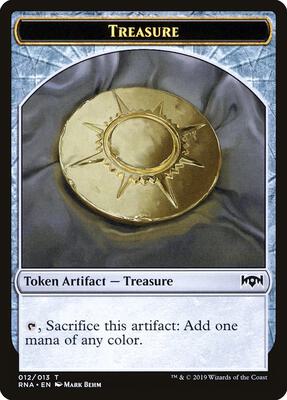 Treasure Token card from Ravnica Allegiance
