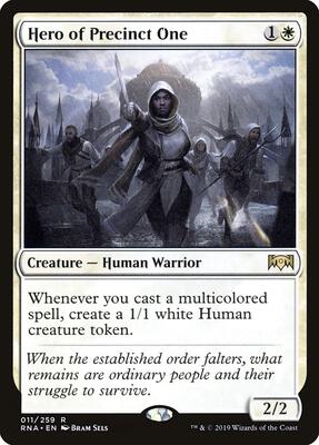 Hero of Precinct One card from Ravnica Allegiance