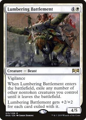 Lumbering Battlement card from Ravnica Allegiance
