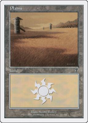 Plains (341) card from 7th Edition