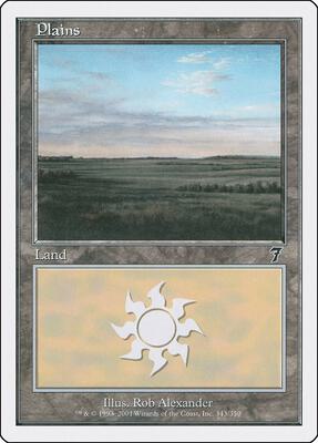 Plains (343) card from 7th Edition