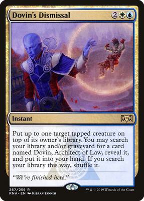 Dovin's Dismissal card from Ravnica Allegiance