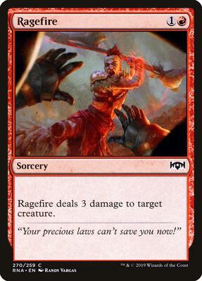 Ragefire card from Ravnica Allegiance