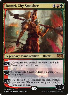 Domri, City Smasher card from Ravnica Allegiance