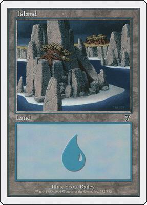 Island (332) card from 7th Edition