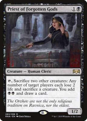 Priest of Forgotten Gods card from Ravnica Allegiance