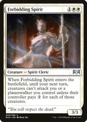 Forbidding Spirit card from Ravnica Allegiance