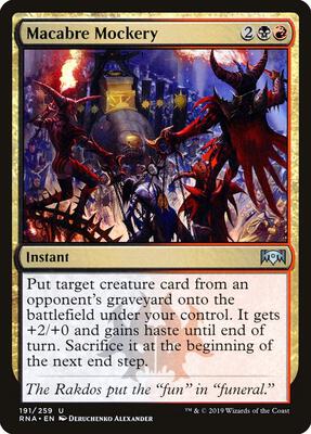 Macabre Mockery card from Ravnica Allegiance