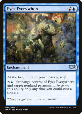 Eyes Everywhere card from Ravnica Allegiance