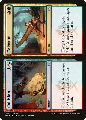 Collision // Colossus card from Ravnica Allegiance