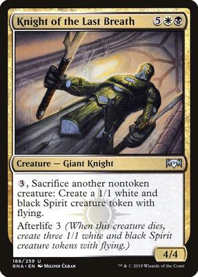 Knight of the Last Breath card from Ravnica Allegiance
