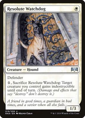 Resolute Watchdog card from Ravnica Allegiance