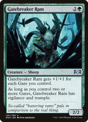 Gatebreaker Ram card from Ravnica Allegiance